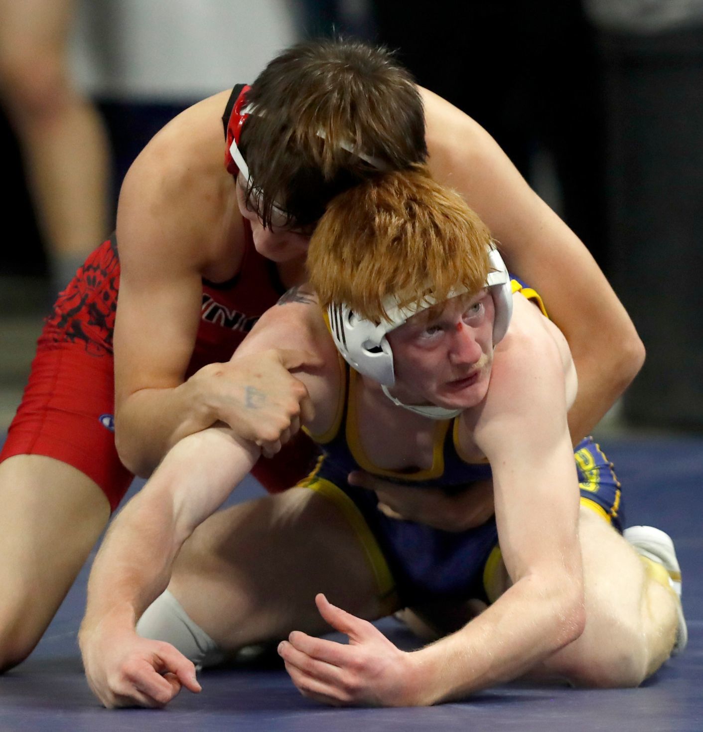 First round of state wrestling